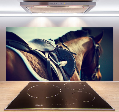 Cooker splashback Saddle with stirrups