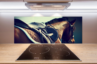 Cooker splashback Saddle with stirrups