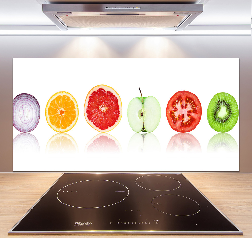 Cooker splashback Fruits and vegetables