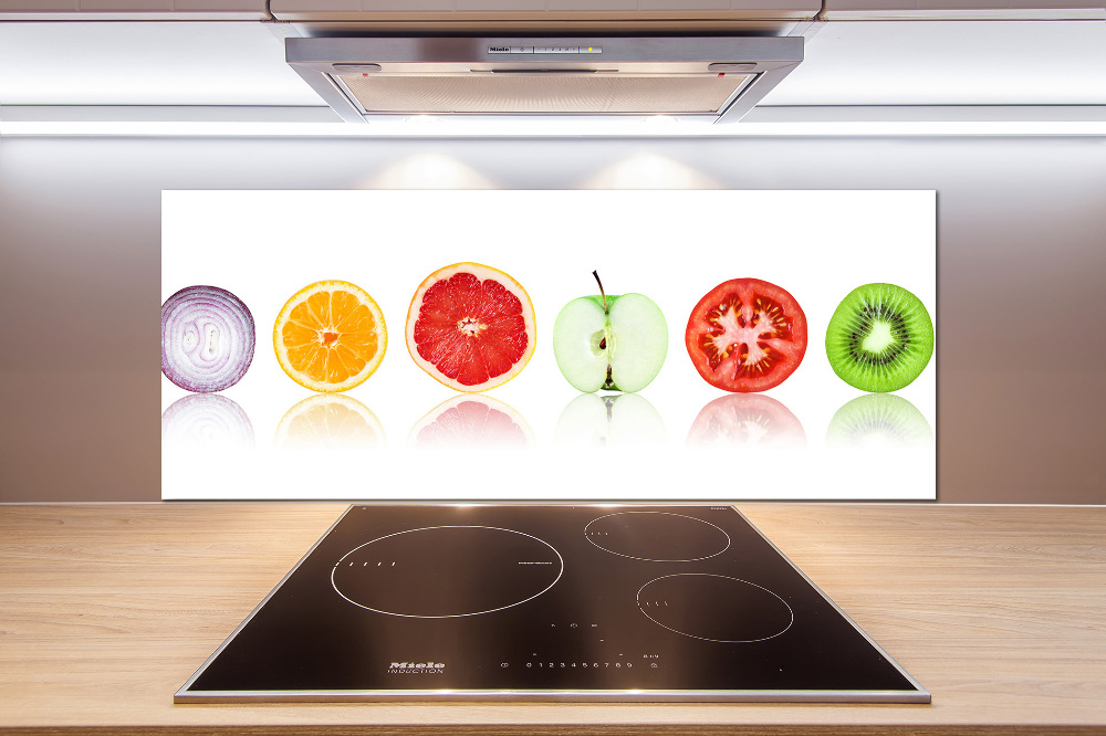 Cooker splashback Fruits and vegetables