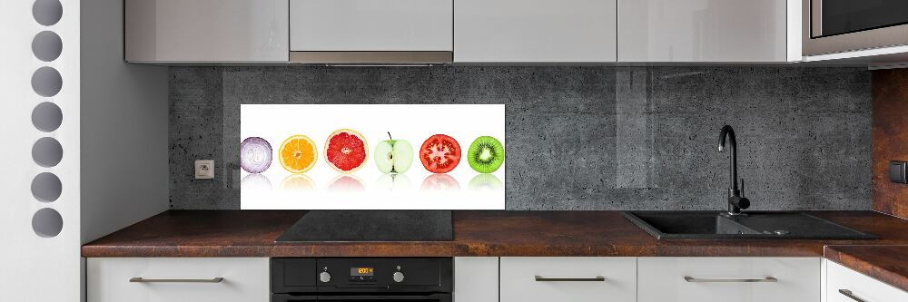 Cooker splashback Fruits and vegetables