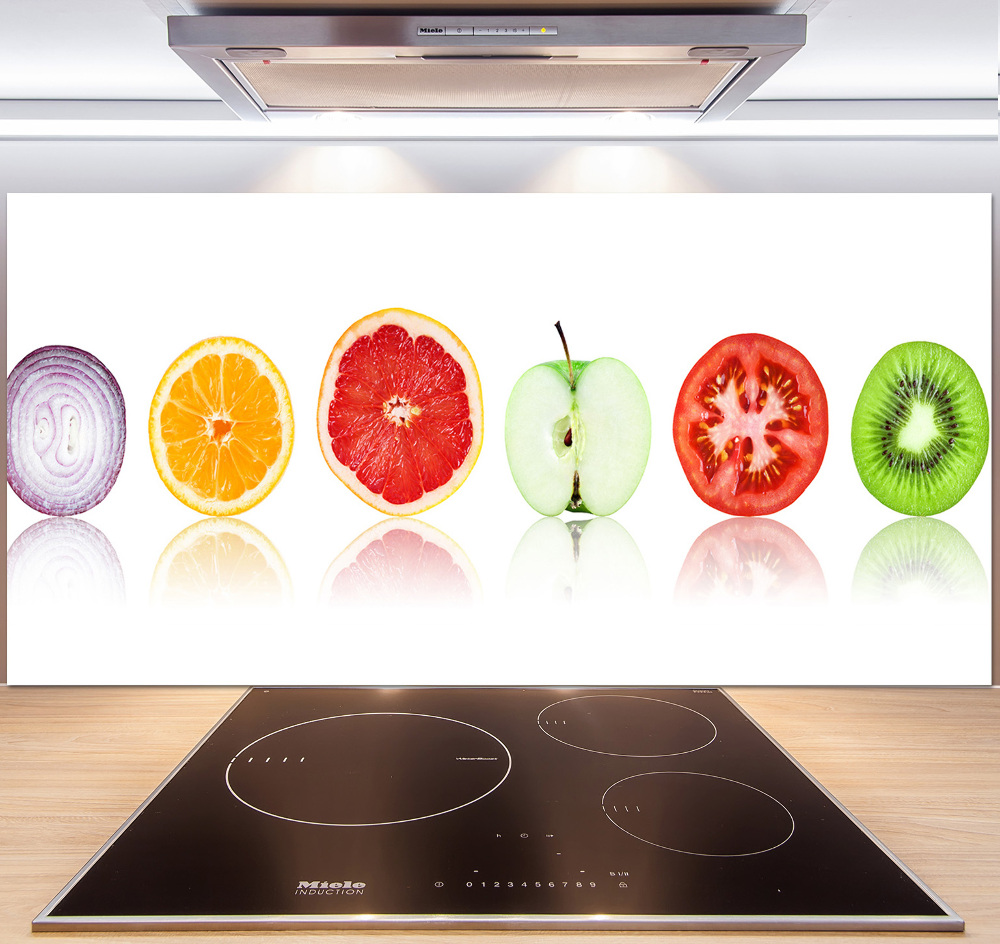 Cooker splashback Fruits and vegetables