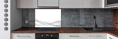 Cooker splashback Wave abstraction