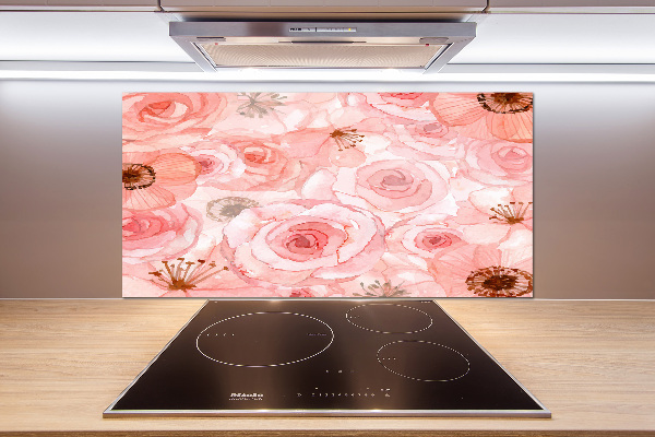 Cooker splashback Floral pattern