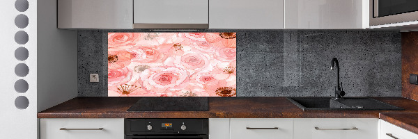 Cooker splashback Floral pattern