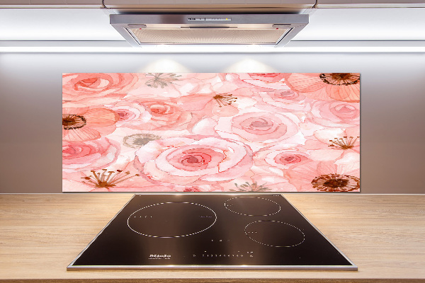 Cooker splashback Floral pattern