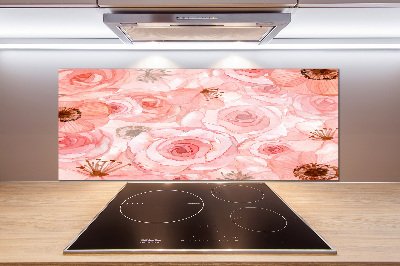 Cooker splashback Floral pattern