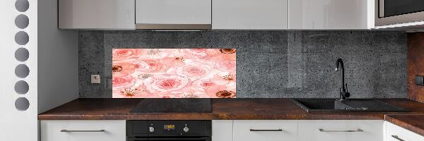 Cooker splashback Floral pattern