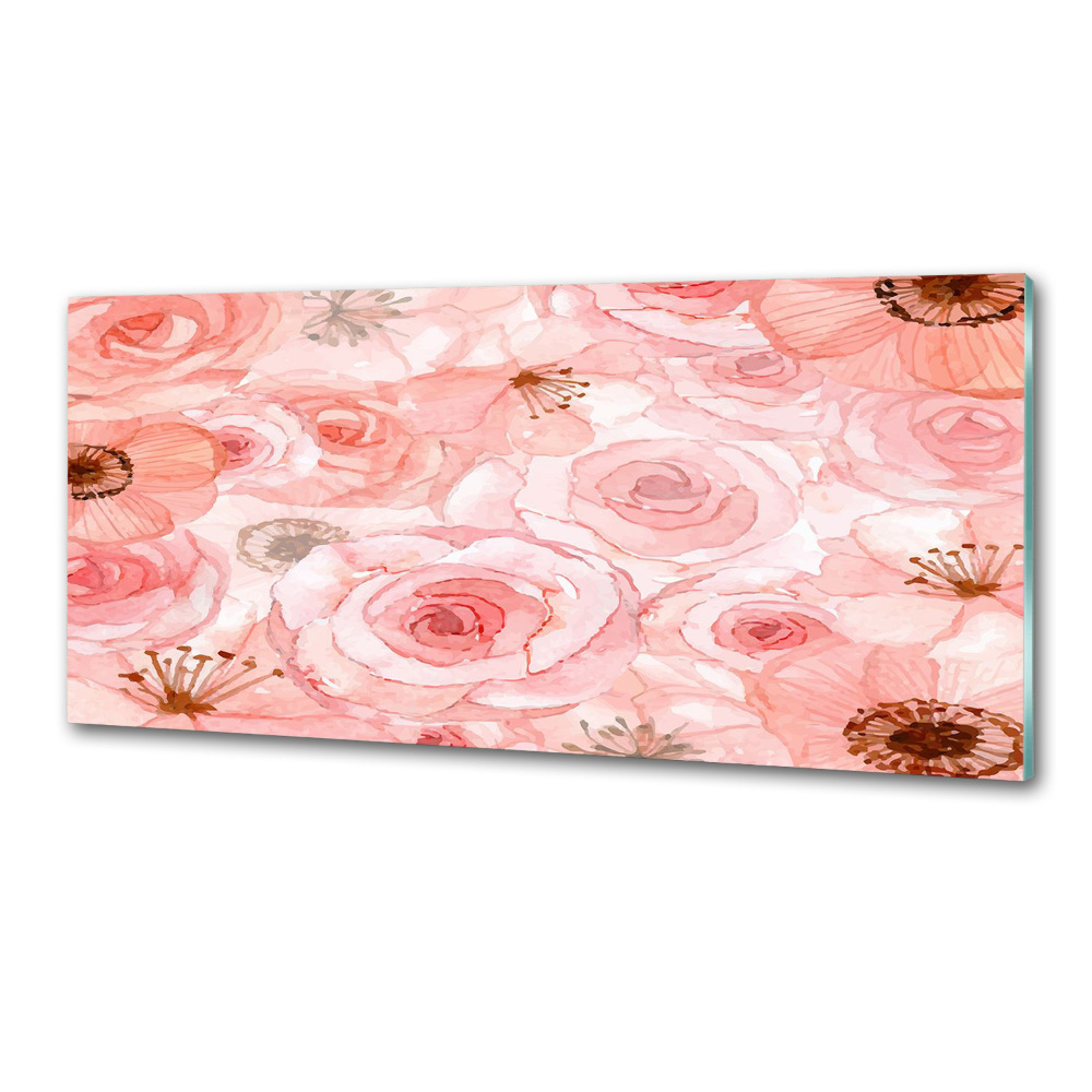 Cooker splashback Floral pattern