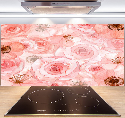 Cooker splashback Floral pattern