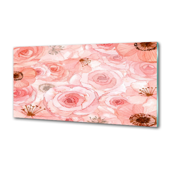 Cooker splashback Floral pattern