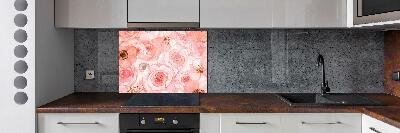 Cooker splashback Floral pattern