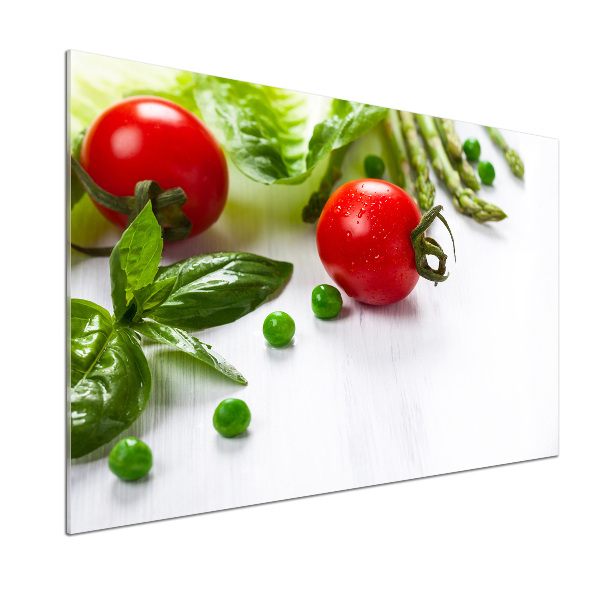 Cooker splashback Fresh vegetables