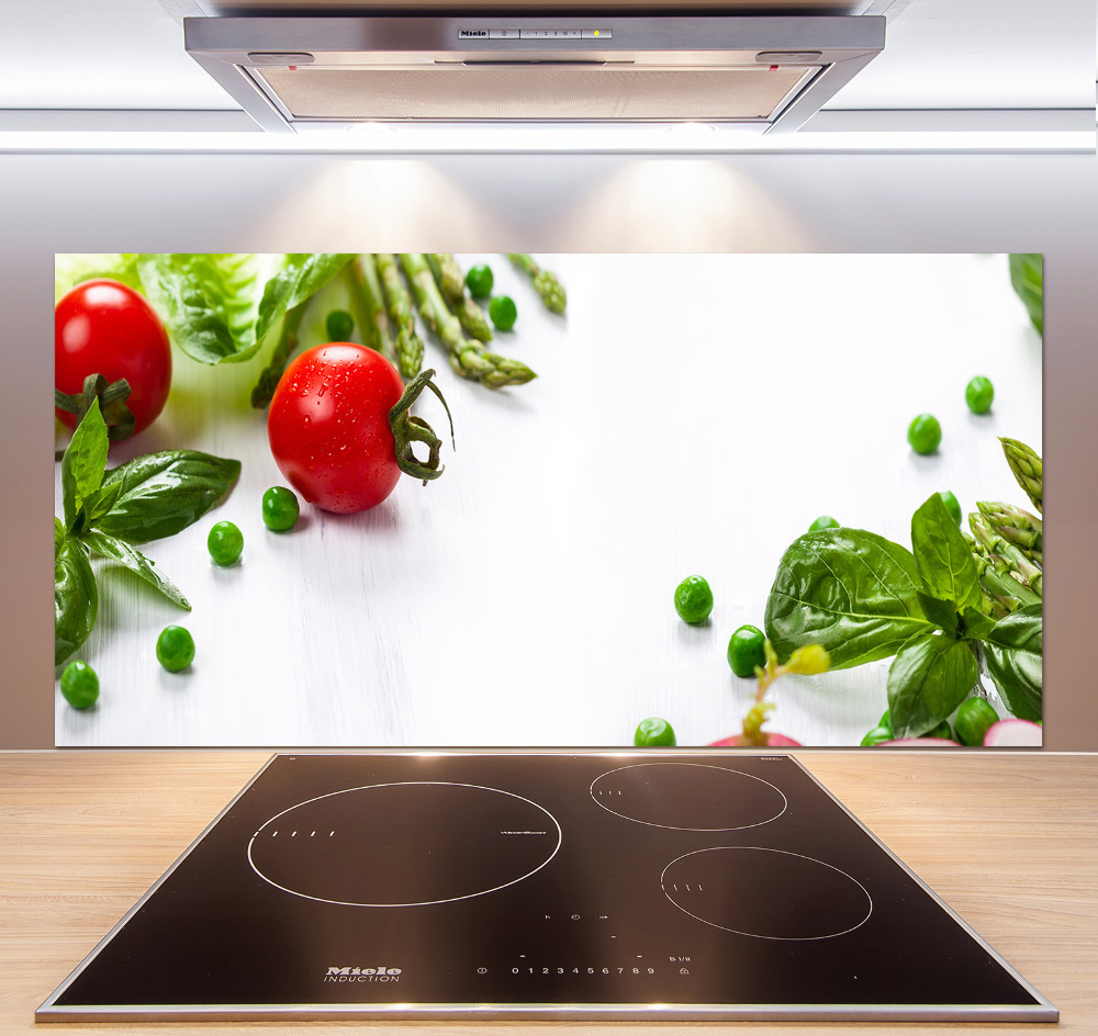 Cooker splashback Fresh vegetables