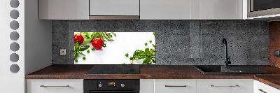 Cooker splashback Fresh vegetables