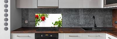 Cooker splashback Fresh vegetables