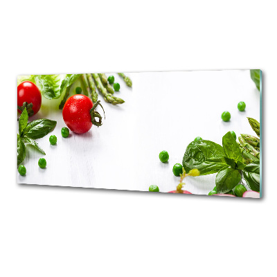 Cooker splashback Fresh vegetables