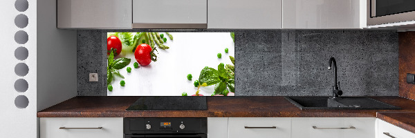 Cooker splashback Fresh vegetables