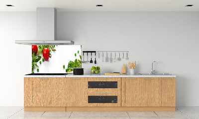 Cooker splashback Fresh vegetables