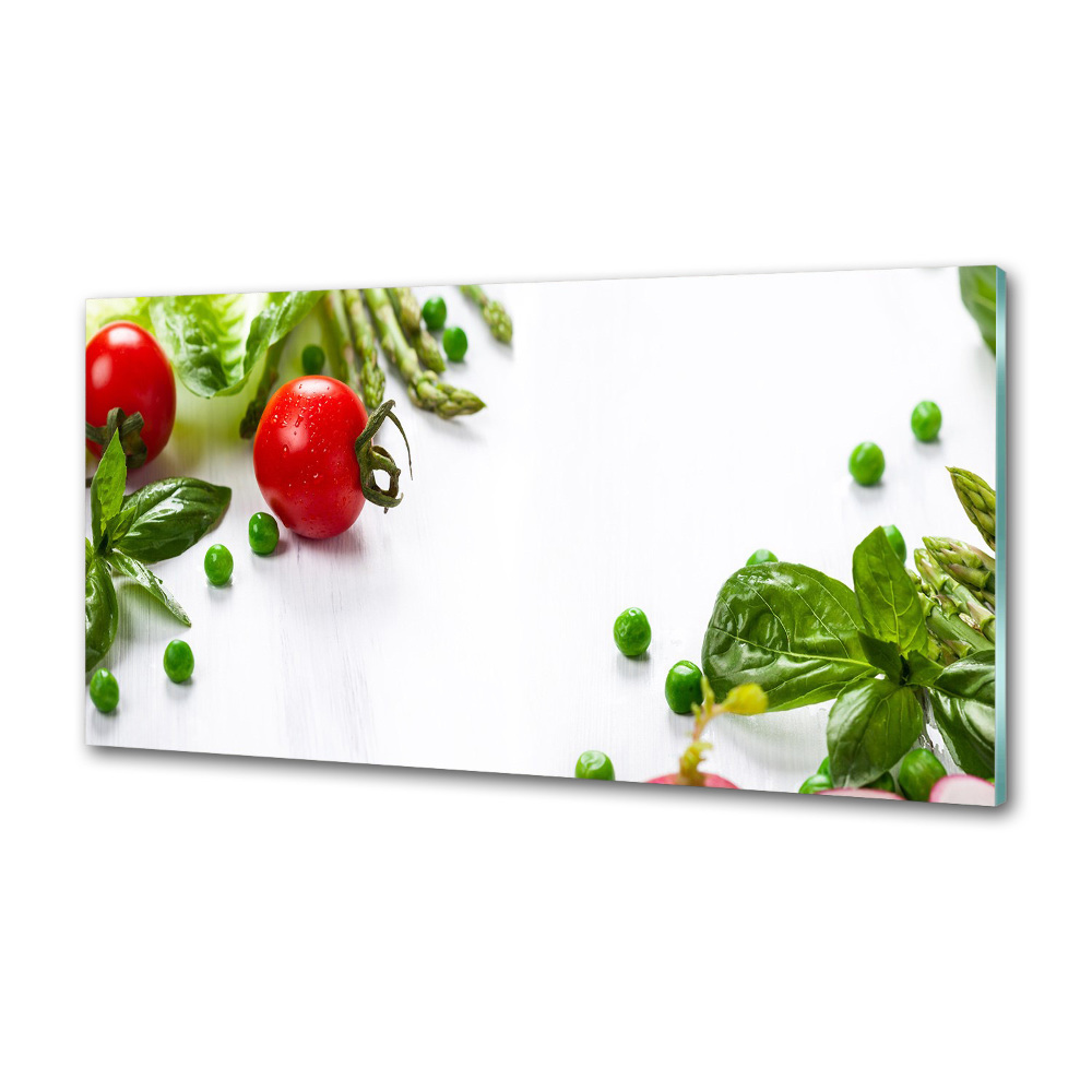 Cooker splashback Fresh vegetables