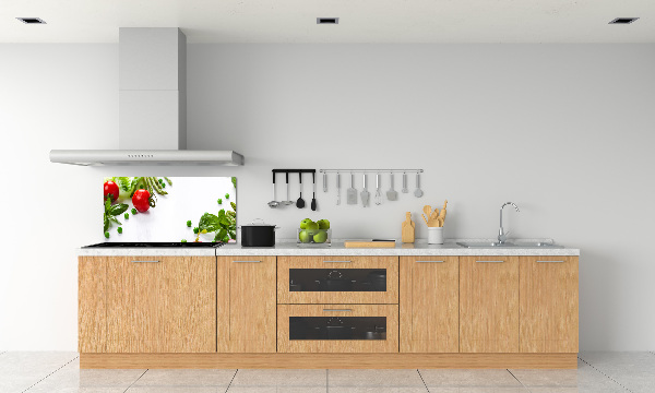 Cooker splashback Fresh vegetables