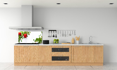 Cooker splashback Fresh vegetables