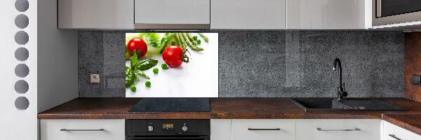 Cooker splashback Fresh vegetables