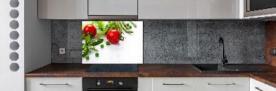 Cooker splashback Fresh vegetables