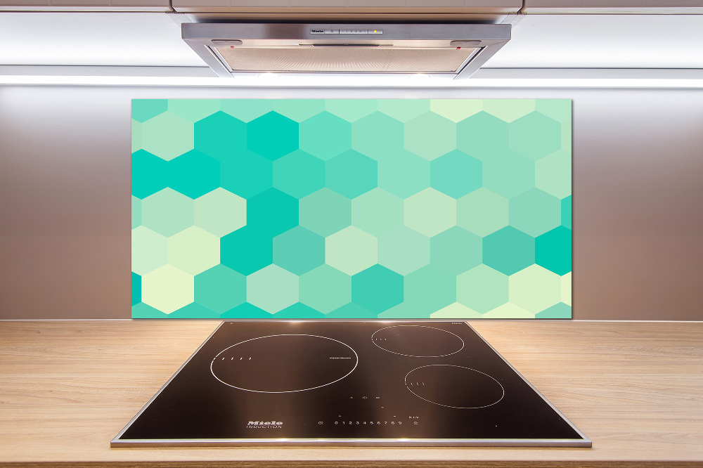 Hob splashback Geometric background