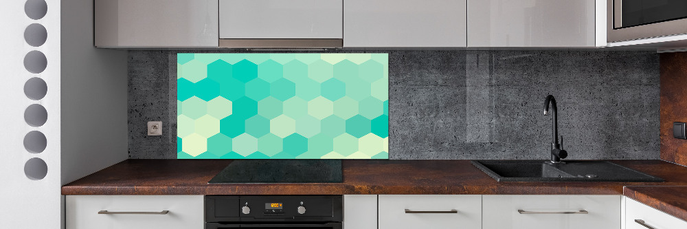 Hob splashback Geometric background