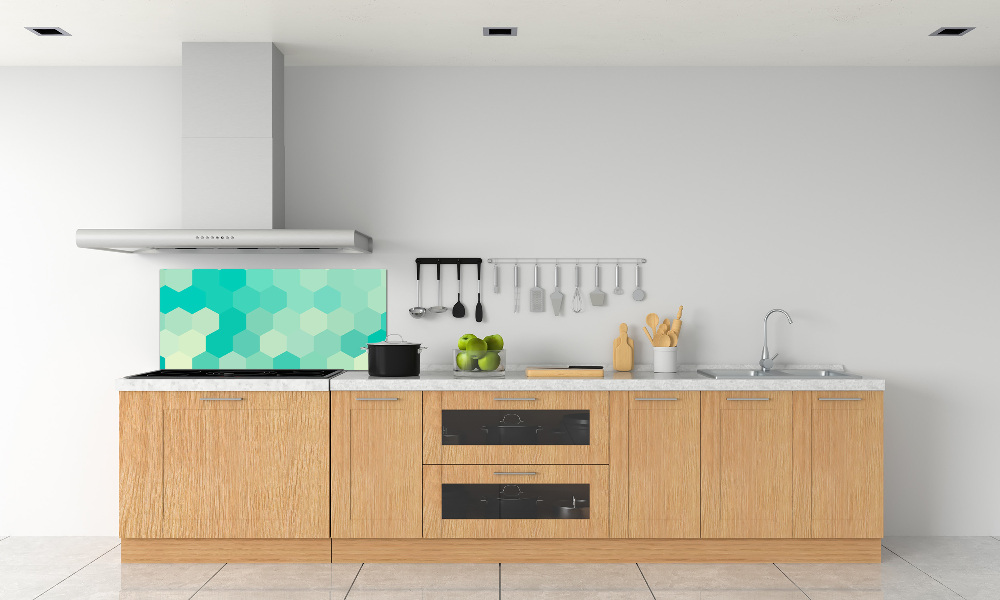 Hob splashback Geometric background