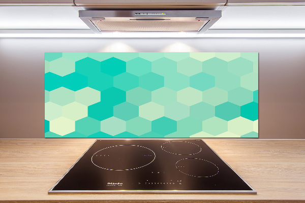 Hob splashback Geometric background