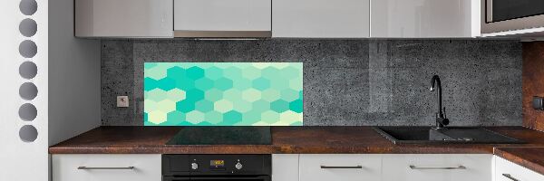 Hob splashback Geometric background