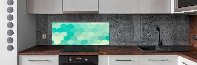 Hob splashback Geometric background