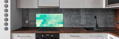 Hob splashback Geometric background