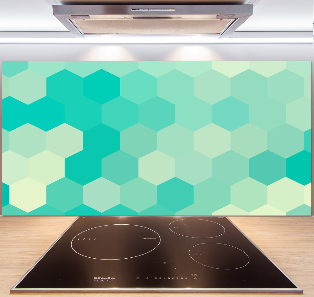 Hob splashback Geometric background