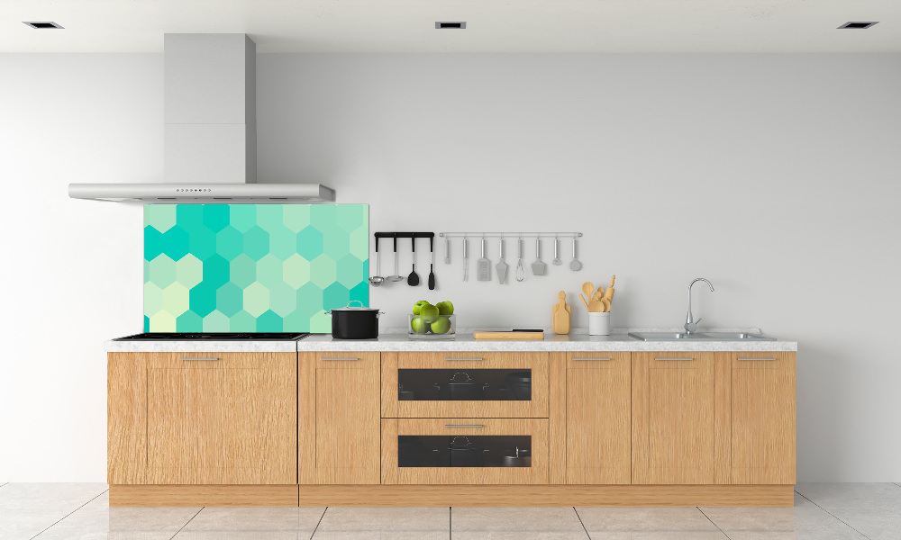 Hob splashback Geometric background