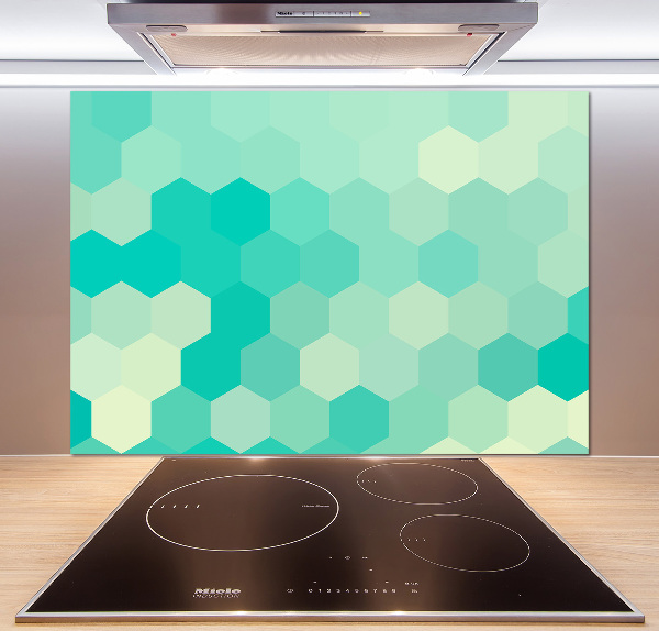 Hob splashback Geometric background