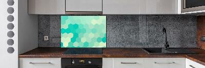 Hob splashback Geometric background