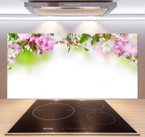 Cooker splashback Spring flowers