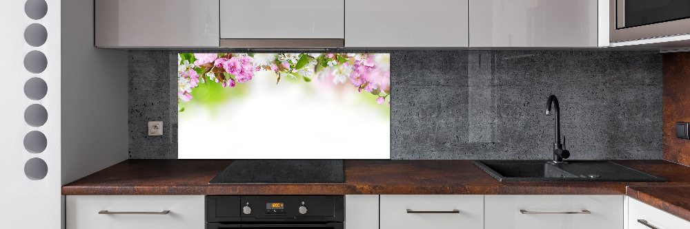 Cooker splashback Spring flowers