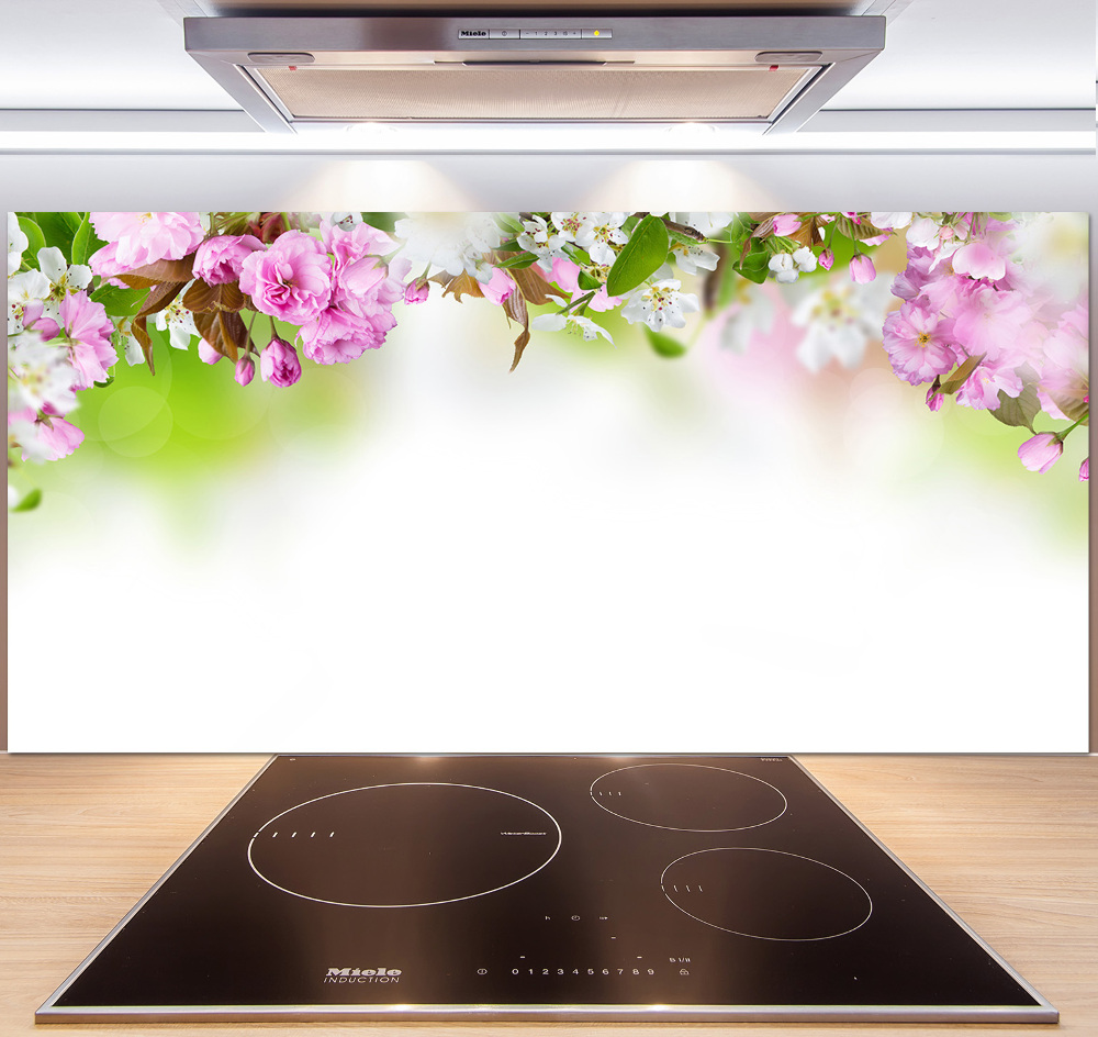 Cooker splashback Spring flowers