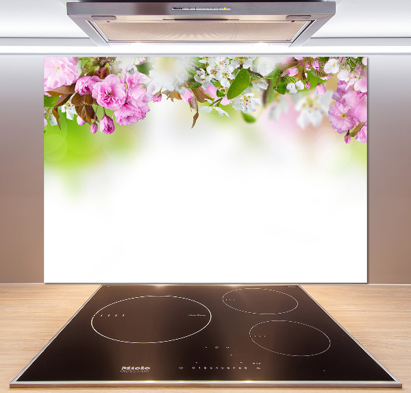 Cooker splashback Spring flowers