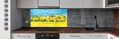 Cooker splashback Daffodil