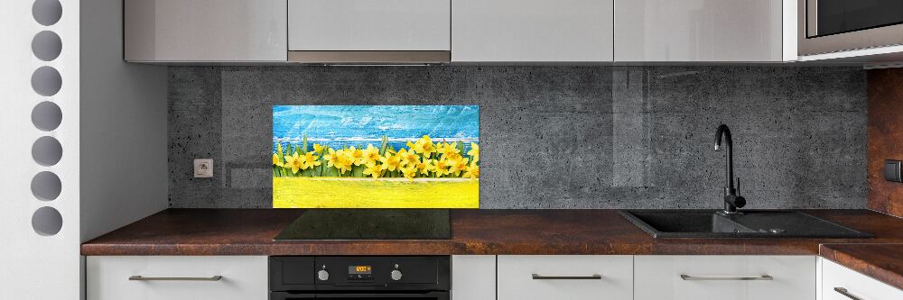 Cooker splashback Daffodil