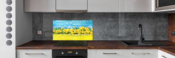 Cooker splashback Daffodil