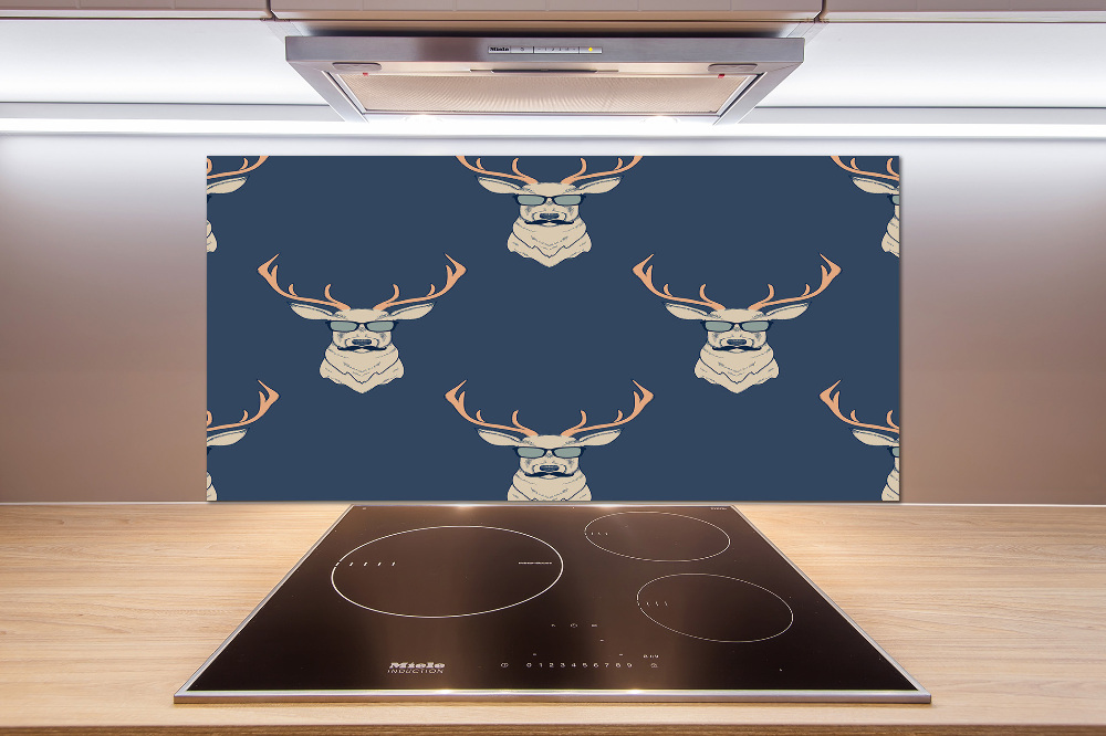 Cooker splashback Hipster deer