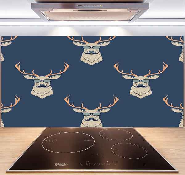 Cooker splashback Hipster deer