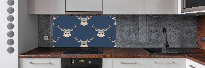 Cooker splashback Hipster deer