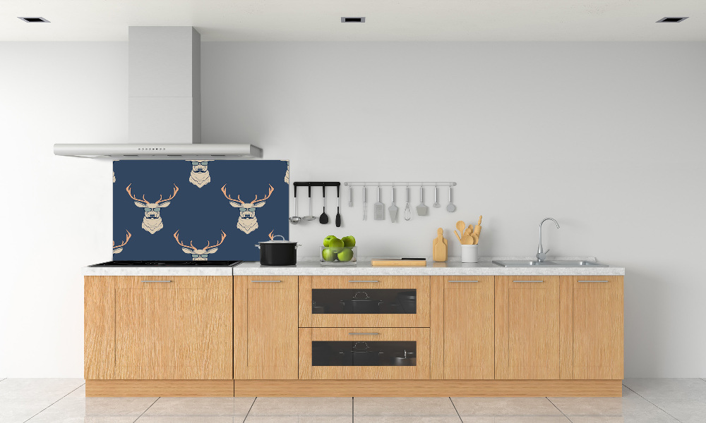 Cooker splashback Hipster deer